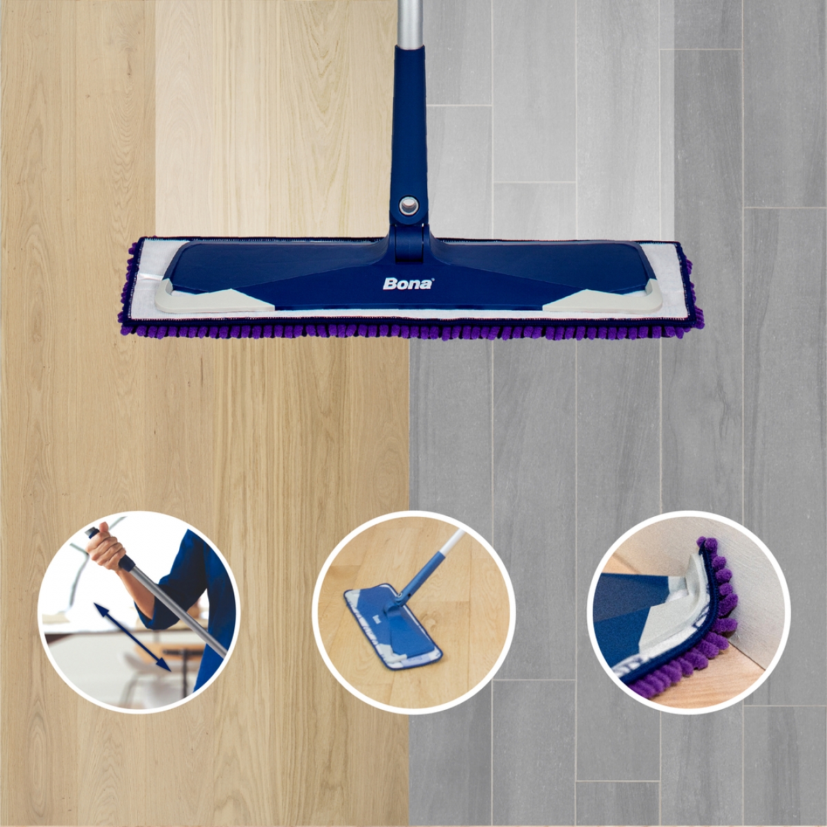 Microfiber mop store bona